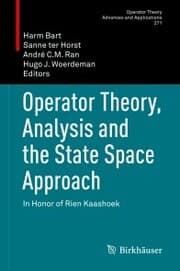 Cover von Operator Theory, Analysis and the State Space Approach