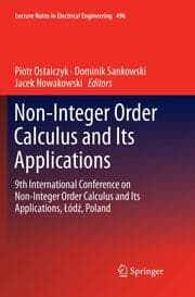 Cover von Non-Integer Order Calculus and its Applications