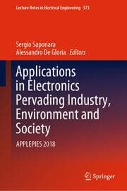 Cover von Applications in Electronics Pervading Industry, Environment and Society