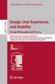 Cover von Design, User Experience, and Usability. Design Philosophy and Theory