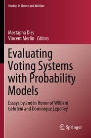 Cover von Evaluating Voting Systems with Probability Models