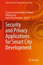 Cover von Security and Privacy Applications for Smart City Development