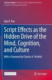 Cover von Script Effects as the Hidden Drive of the Mind, Cognition, and Culture