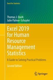 Cover von Excel 2019 for Human Resource Management Statistics