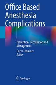 Cover von Office Based Anesthesia Complications