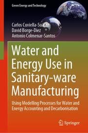 Cover von Water and Energy Use in Sanitary-ware Manufacturing