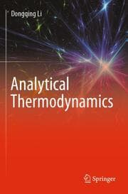 Cover von Analytical Thermodynamics