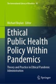 Cover von Ethical Public Health Policy Within Pandemics