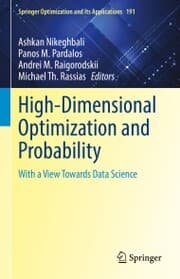 Cover von High-Dimensional Optimization and Probability