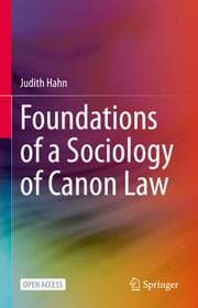 Cover von Foundations of a Sociology of Canon Law