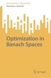 Cover von Optimization in Banach Spaces