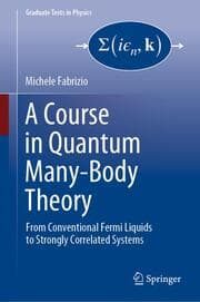 Cover von A Course in Quantum Many-Body Theory