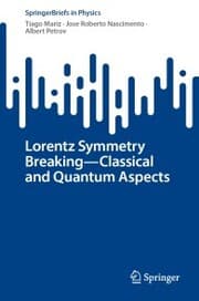 Cover von Lorentz Symmetry Breaking-Classical and Quantum Aspects