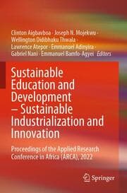 Cover von Sustainable Education and Development - Sustainable Industrialization and Innovation