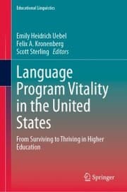 Cover von Language Program Vitality in the United States