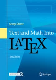 Cover von Text and Math Into LaTeX
