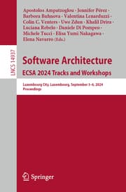 Cover von Software Architecture. ECSA 2024 Tracks and Workshops