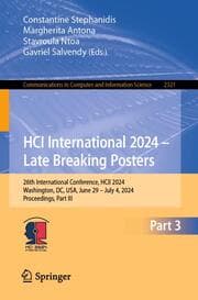 Cover von HCI International 2024 - Late Breaking Posters