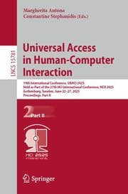 Cover von Universal Access in Human-Computer Interaction
