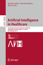 Cover von Artificial Intelligence in Healthcare