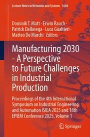 Cover von Manufacturing 2030 - A Perspective to Future Challenges in Industrial Production