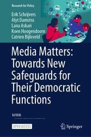 Cover von Media Matters: Towards New Safeguards for Their Democratic Functions