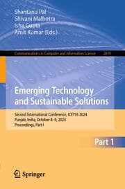Cover von Emerging Technology and Sustainable Solutions