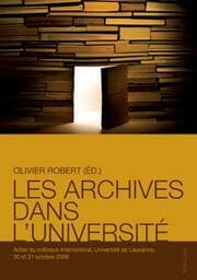 Cover von Les archives dans luniversité