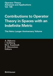 Cover von Contributions to Operator Theory in Spaces with an Indefinite Metric