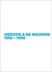 Cover von Herzog & de Meuron 1992-1996