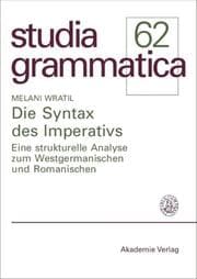 Cover von Die Syntax des Imperativs