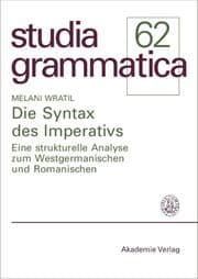 Cover von Die Syntax des Imperativs