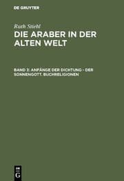Cover von Anfänge der Dichtung - Der Sonnengott. Buchreligionen