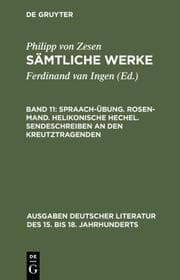 Cover von Spraach-Übung.Rosen-Mand.Helikonische Hechel.Sendeschreiben an den Kreutztragenden