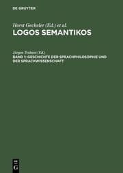 Cover von Geschichte der Sprachphilosophie und der Sprachwissenschaft