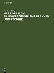 Cover von Wie löst man Randwertprobleme in Physik und Technik