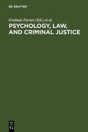 Cover von Psychology, Law, and Criminal Justice