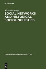 Cover von Social Networks and Historical Sociolinguistics