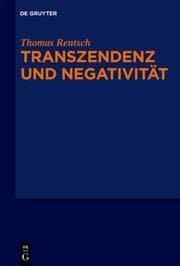Cover von Transzendenz und Negativität