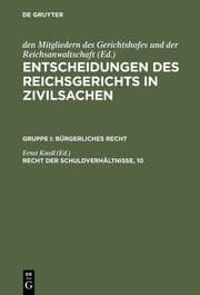 Cover von Recht der Schuldverhältnisse, 10