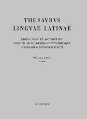Cover von Thesaurus Linguae Latinae