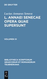 Cover von L. Annaei Senecae opera quae supersunt