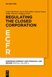 Cover von Regulating the Closed Corporation