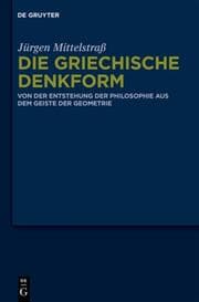 Cover von Die griechische Denkform