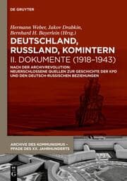 Cover von Deutschland, Russland, Komintern 2 - Dokumente (1918-1943)