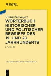 Cover von Wörterbuch historischer und politischer Begriffe des 19. und 20. Jahrhunderts