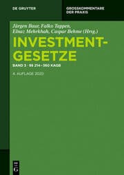 Cover von Investmentgesetze 3: §§ 214-360 KAGB