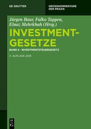 Cover von Investmentsteuergesetz
