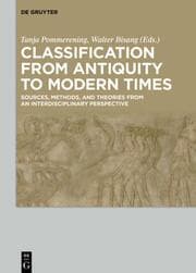 Cover von Classification from Antiquity to Modern Times