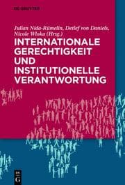 Cover von Internationale Gerechtigkeit und institutionelle Verantwortung